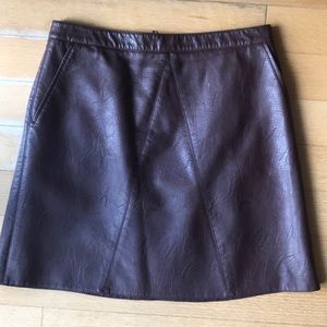Like new! Zara leather skirt